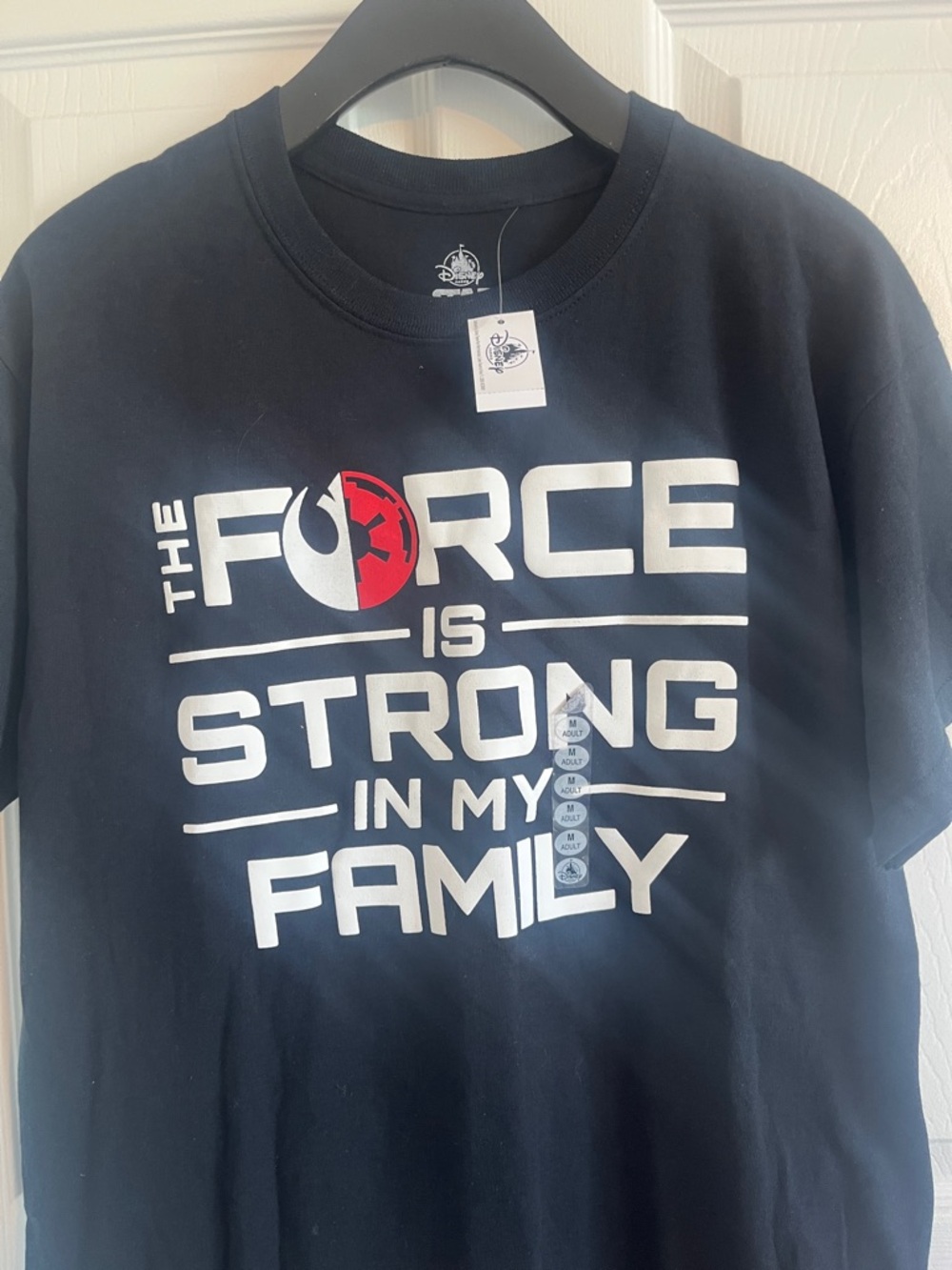 Disney 100% Cotton Black Star Wars Graphic Tee - Picture 1 of 6